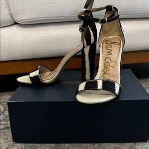 Sam Edelman Zebra Striped Heels